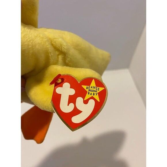 Ty 1994 The Beanie Baby Quackers the Duck Collectible Plush Toy - Picture 4 of 8